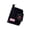Black, variant on Uncomplicated Lint Keychain Wallet, Snap Button Mini Purse with Solid Color and Multiple Card Slots, Distinctive Earbud Bag with Ring for Travel Daily Shopping Use