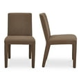 thumbnail image 2 of Moe's Home Collection MONTE Fabric Dining Chair -Set of Two Brown Color, 2 of 6