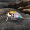 thumbnail image 4 of MInHoues Floating Crankbait Fishing Lure, 1.77" Hard Plastic Artificial Bait with Treble Hooks, Realistic Swimbait with Wobble Action for Bass, Freshwater Saltwater Tackle, 4 of 5
