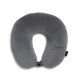 thumbnail image 1 of Almohada de viaje Brookstone Microbead con cabeza y cuello gris oscuro, 1 of 7