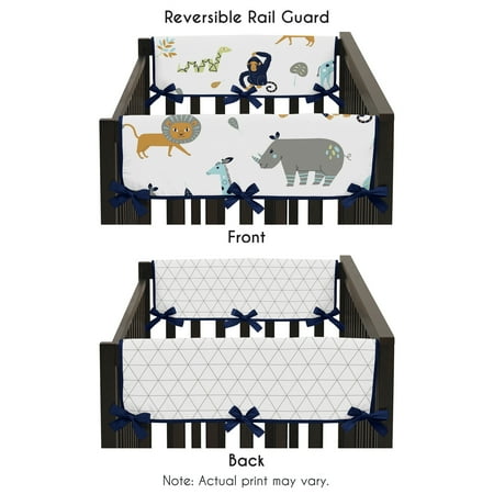Sweet Jojo Designs Side Crib Rail Guard Covers For The Mod Jungle