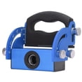 thumbnail image 3 of Localizador de orificios para carpintería Aleación de aluminio Posicionador de guía de escala transparente ajustable de 0 a 90 ° para orificios inclinados Azul VoborMX herramienta, 3 of 8