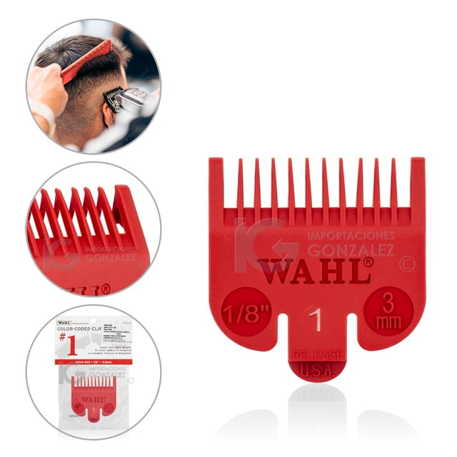 Peines Guía Para Máquina Wahl® Original Plástico Reforzado Rojo Wahl 3114-603/ 3124-703/ 3114-001/ 3135-001/ 3174-001