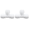 thumbnail image 2 of Quick Tee Connecter, 2PCS Wear Resistant Push In Joint Water Tube Fitting  For Garden For Kitchen, 2 of 8