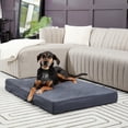 thumbnail image 5 of Happy Hounds Oscar Sherpa Orthopedic Dog Bed, Blue Steel, Medium (42 x 30 in.), 5 of 6