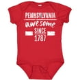 thumbnail image 3 of Inktastic Pennsylvania Awesome Since 1787 Boys or Girls Baby Bodysuit, 3 of 5
