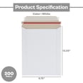 thumbnail image 4 of SSBM White Rigid Mailers 9.75" x 12.25" 200 Pack Kraft Mailers Designed for Retail Documents and Shipping, 4 of 5