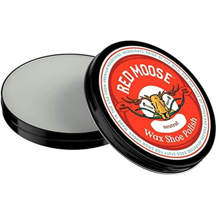 

Red Moose Boots and Shoe Wax Leather Polish for Lasting Mirror-Like Shine 18 Oz Neutral