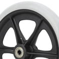 thumbnail image 4 of 8 Inch Wheelchair Front Wheels Disabled TPR Wheels Wheelchair Accessory, 4 of 4