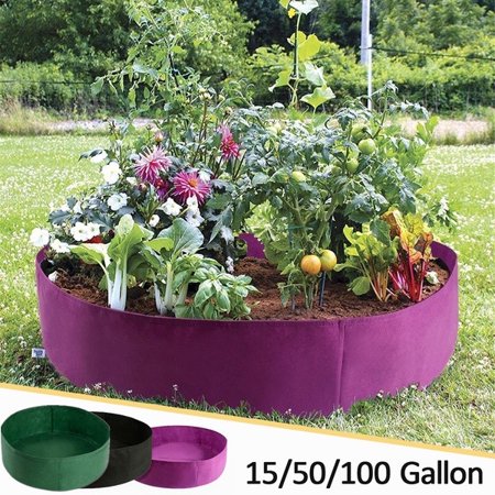 15/50/100 Gallon Grow Bags Fabric Aeration Pots Container for Garden and Planting Outdoor Planting (Best Automated Grow Box)