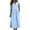 *Blue-Sleeveless, variant on ClodeEU Women's V Neck 3/4 Sleeve Midi Dress with Side Slit,Casual Loose Linen Blend Dress with Pockets Army Green-3/4 Sleeve,Women's Plus L