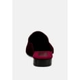 thumbnail image 5 of BATISTE Burgundy Velvet Handcrafted Mules, 5 of 7