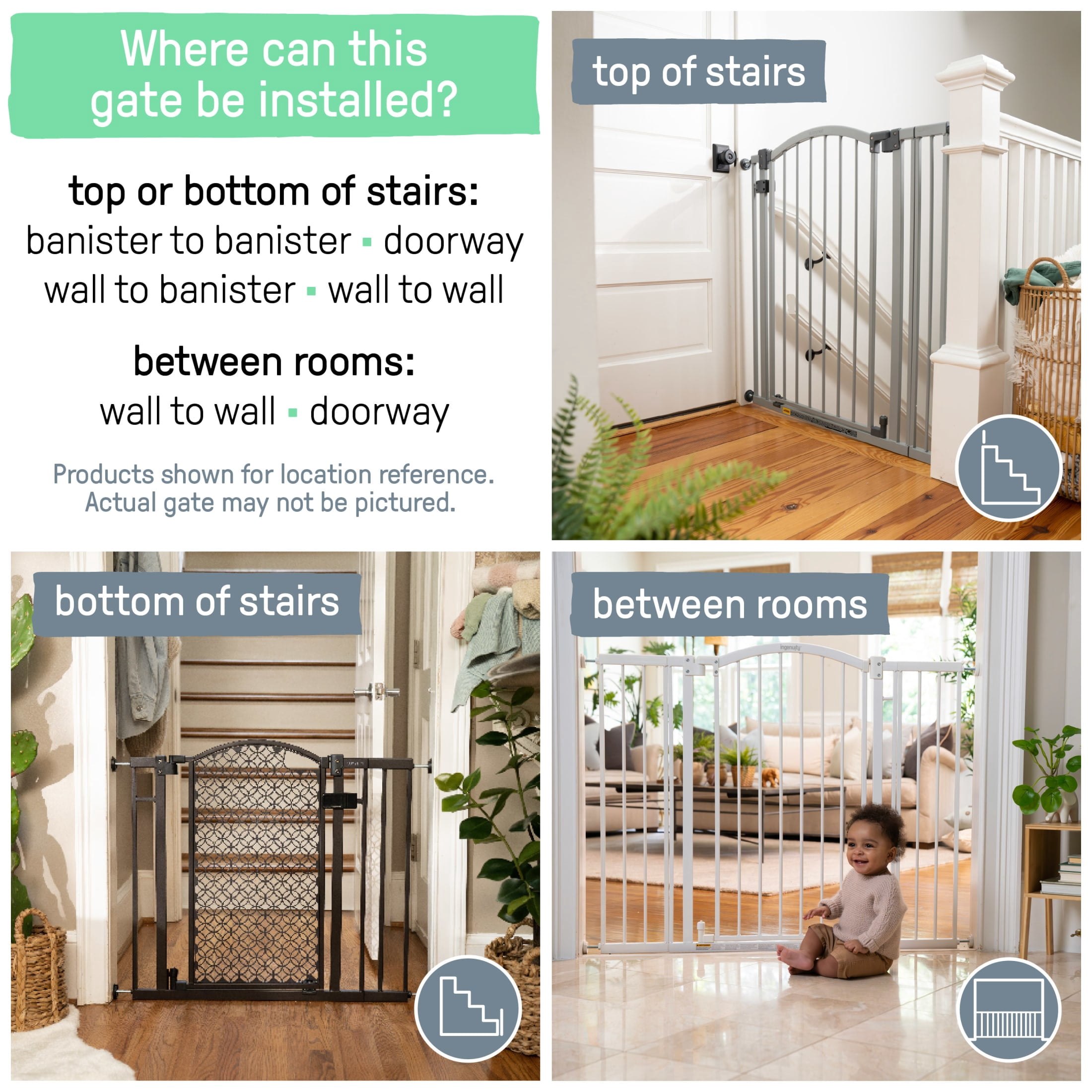 Summer Infant Extra Tall & Wide Safety Pet and Baby Gate, 29.5"-53" Wide, 38" Tall - Gray