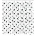 thumbnail image 3 of Ambesonne Dogs Shower Curtain, Various Breed of Happy Puppies, 69"Wx70"L, Black White, 3 of 3