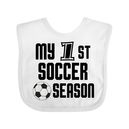 

Inktastic my 1st soccer season Gift Baby Boy Bib