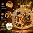 thumbnail image 5 of Fievgin Glowing Christmas Story Ornament, Light Up Mini Holiday Scene Transparent Globe with Warm LED for Tree Window Mantel, 5 of 6