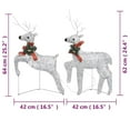 thumbnail image 2 of vidaXL Christmas Reindeers Decoration Christmas Lighting Display with LEDs, 2 of 7