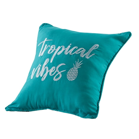 Tropical Vibes Pillow Script