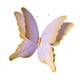 thumbnail image 4 of Mariposa artificial, calcomanía de pared de mariposa, calcomanía de arte de pared DIY, decoración de boda para Amarillo violeta, 4 of 9