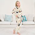 thumbnail image 6 of Fluffy Pajamas Set Fuzzy Winter Warm Pj Sets Pullover Tops and Long Pants Chickens Pattern Large, 6 of 8