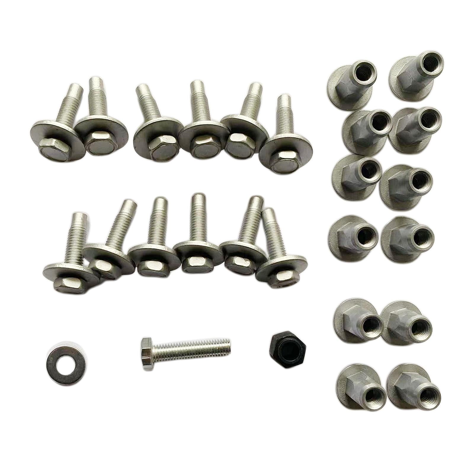 27Pcs Car Sidestep Mounting Sturdy Iron Nuts Bolts Set High Performance Auto for RAM 1500 2500
