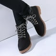 thumbnail image 2 of NOKIO Bottes de Randonnée Mi-Hautes pour Femmes Waterproof Antidérapantes Style Combat Chaussures de Travail pour Sac à Dos Aventures en Plein Air et Activités Robustes, 2 of 9