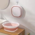 thumbnail image 2 of Leodye 1PCS Portable Silicone Folding Basin Collapsible Washbasin Multi purpose for Foot Soaking and Student Dorm Use -12.01x11.02in, 2 of 8