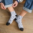 thumbnail image 3 of Naloa Dark Blue Snowflakes Ankle Socks for Women Non Slip Socks No Show Socks Classic Low Cut Casual Socks Casual Socks, 3 of 7