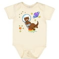 thumbnail image 3 of Inktastic Otter Space Cute Otter with Rocket Pack Boys or Girls Baby Bodysuit, 3 of 5