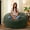Lush Velvet Green, variant on Jaxx 4 Foot Saxx - Large Round Bean Bag Chair for Adults - Lush Velvet Black