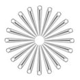 thumbnail image 1 of Miangastore Fashionable Silver Cone Charms Keychain Making 20Pcs 1.0X0.2X0.2In, 1 of 9