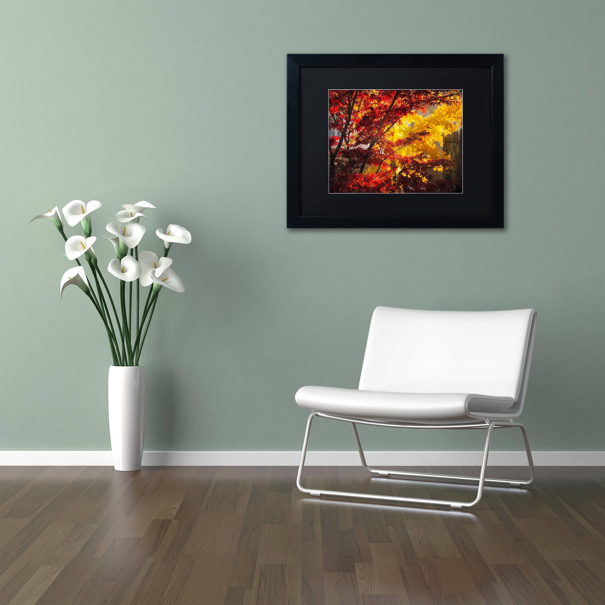 Trademark Fine Art "Transits" Canvas Art by Philippe Sainte-Laudy Black Matte, Black Frame