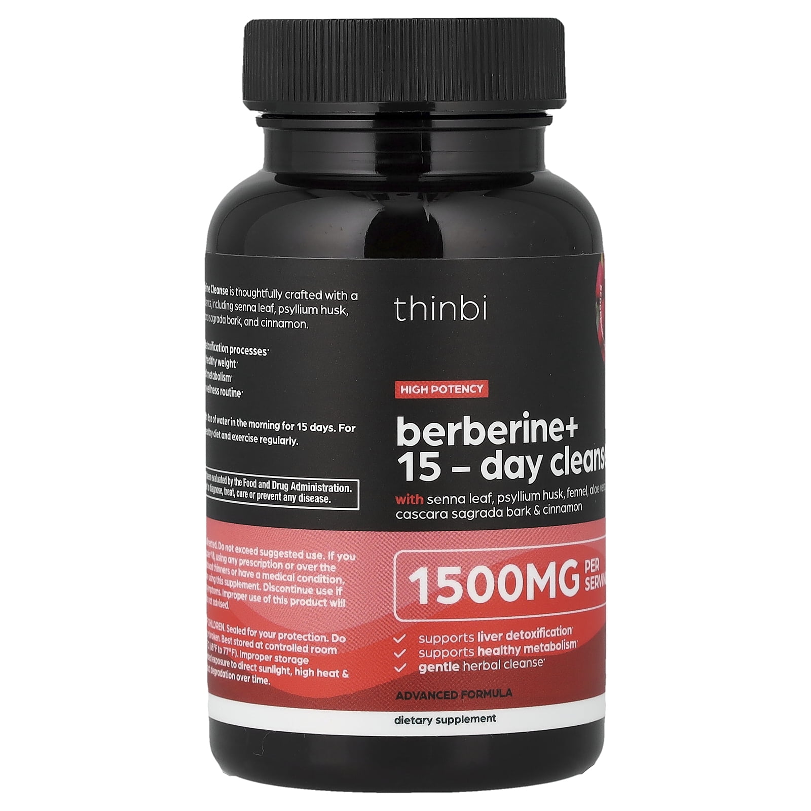 Thinbi Berberine+ 15-Day Cleanse, 30 Capsules