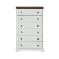 thumbnail image 4 of Aukfa 6-Drawer Dresser Chest Tall Drawers Wood Cabinet for Bedroom, White, 4 of 9