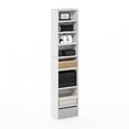 thumbnail image 3 of Pemberly Row 8-Tier Adjustable Shelves Multimedia Media Storage Tower Rack White, 3 of 6