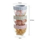 thumbnail image 2 of Pequeños contenedores apilables para almacenar alimentos, tamaño mini, para frutos secos, caramelos, salsas y aperitivos, 2 of 5