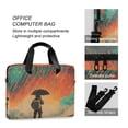 thumbnail image 4 of FORMRS 16" Laptop Bag Carrying Sleeve Case with Handle Travel Shoulder Briefcase, Astronaut in Rain, 4 of 8