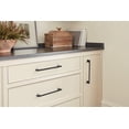 thumbnail image 2 of Amerock Cityscape 7-9/16 inch (192mm) Center-to-Center Matte Black Cabinet Pull - 10 Pack, 2 of 5