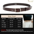 thumbnail image 6 of JASGOOD Plus Size Belts for Women Dark Brown Leather Belt for Jeans Pants, 6 of 8