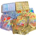 thumbnail image 2 of 55pcs/Box Rainbow Gold Silver Black English Cards Anime Pikachu Charizard Eevee Battle Game Collection Kids Toys Gifts, 2 of 5