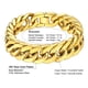 thumbnail image 5 of Pulsera de cadena cubana PROSTEEL de 17 mm de acero inoxidable para hombre, 5 of 7