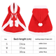thumbnail image 3 of Disfraz navideño para mascotas: poncho con capa y gorro de Papá Noel para gatos y perros pequeños, color rojo, 1 unidad (talla S)., 3 of 5