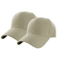 thumbnail image 2 of Men's Solid Color Baseball Cap 2 Pack Casual Sports Outdoor Summer Hats, 2 of 2