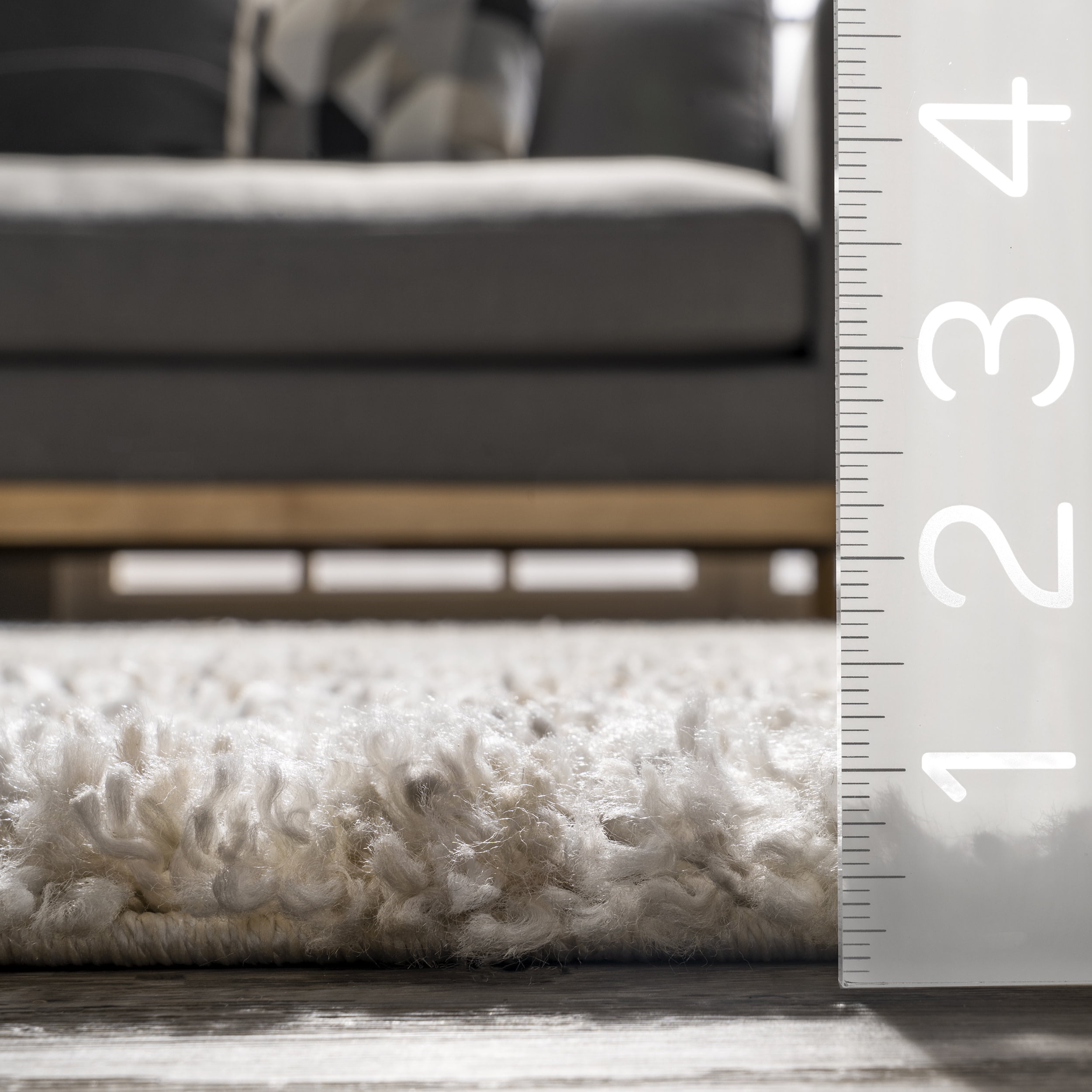 nuLOOM Brooke Contemporary Shag Accent Rug, 2' x 3', Ivory