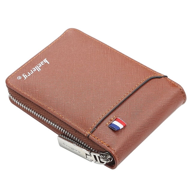 Bolso de tarjeta de órgano para hombre, bolso de moda con cremallera, monedero con múltiples tarjetas