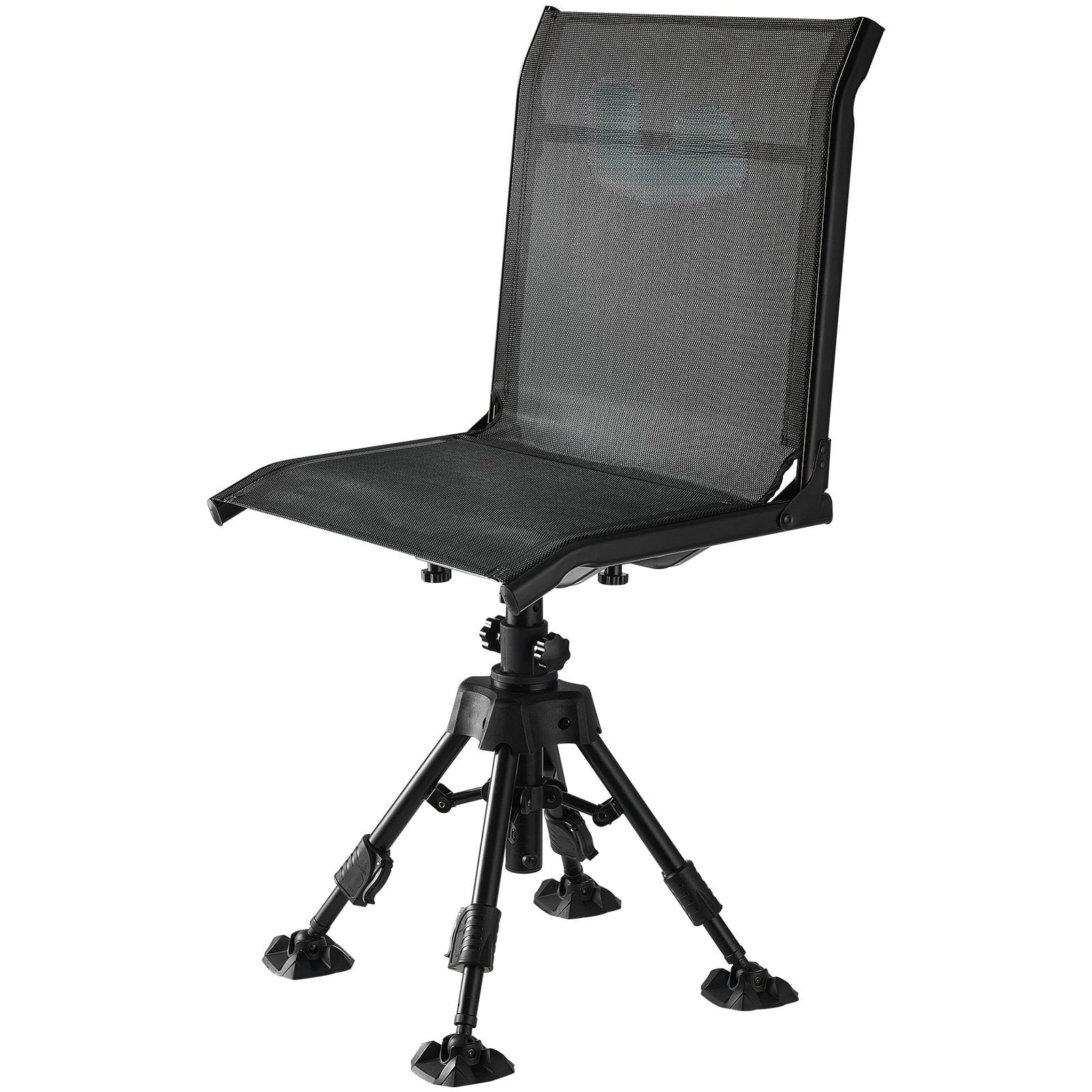 Hunting Chair with 360 Swivel Foldable Blind Chair Height Adjustable Steel Frame Seat