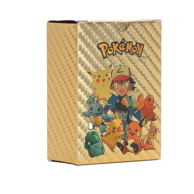 110pcs Gold Foil Cards Anime Cartoon Waterproof PVC English Gold Rare Cards for Board Game-SHUNJING