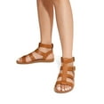 thumbnail image 2 of **Dream Pairs Women’s Gladiator Sandals – Strappy Flat Sandals with Adjustable Straps & Cushioned Footbed, 2 of 7