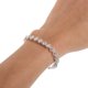 thumbnail image 4 of Pulsera romana creativa para mujer, con cristales de circonita, brazalete de moda para mujer, pulsera de diamantes de imitación, exquisita joyería de lujo (plata), 4 of 5