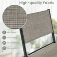 thumbnail image 3 of Topbuy Tabourets de Bar Pliants d'Extérieur - Ensemble de 4, Café, 3 of 6